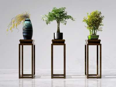 新中式植物3D模型下载